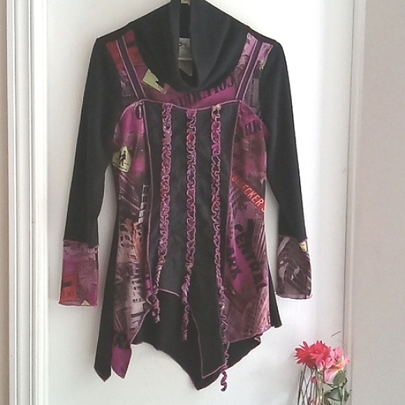 Chagall | Boho Patchwork Tunic Blouse - Picture 2 of 9